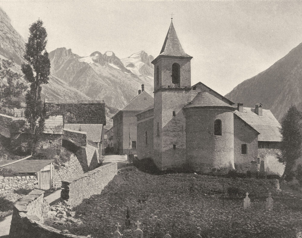 ISÈRE. Saint-Christophe-en-Oisans 1904 old antique vintage print picture